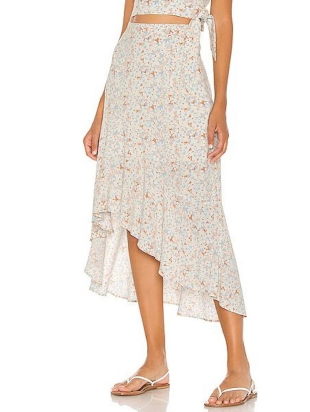 L*SPACE Heat Wave Floral Skirt, Size XS